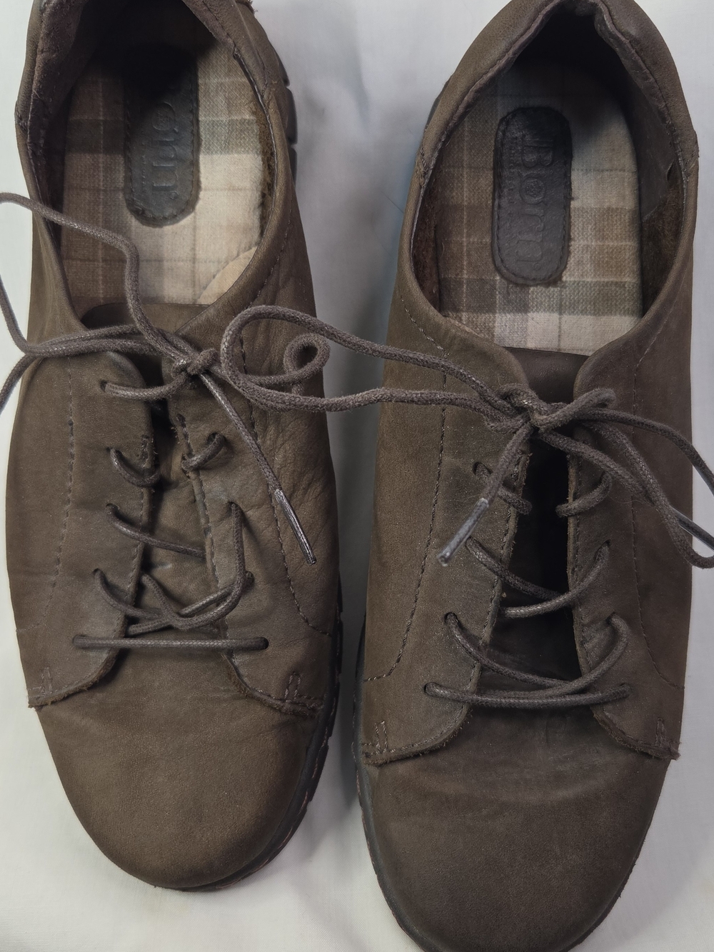 Børn Women's Soft Leather Lace-Up Casual Comfort Sneakers/Oxford Shoes Sz 7